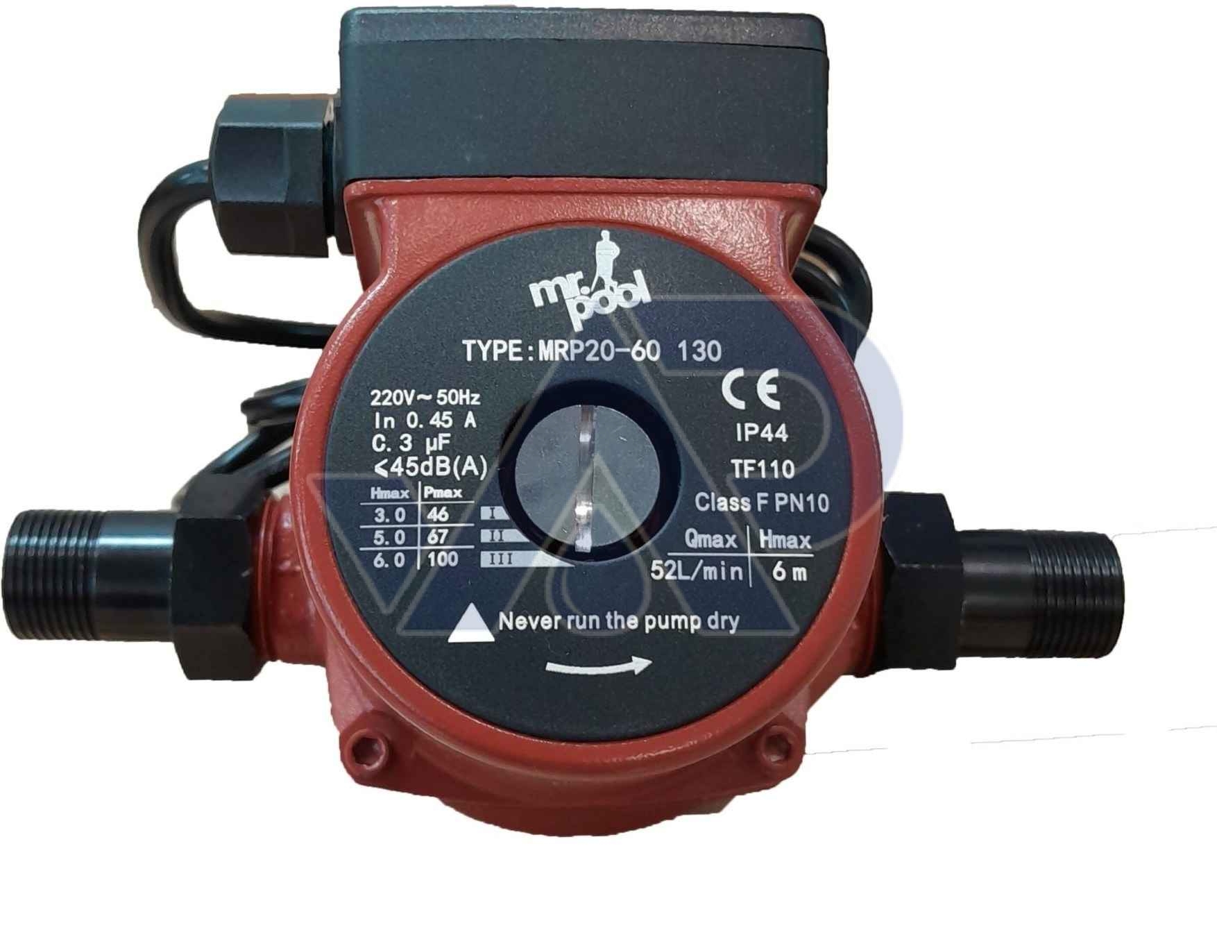 پمپ سیرکولاتور تک دور MR.POOL مدل MRP 40-130F